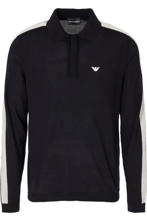 Emporio Armani Jersey tipo polo con logo bordado