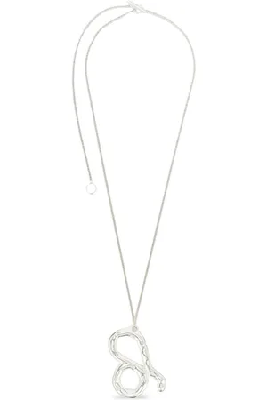 Jil Sander Collar de cadena barbada con colgante del zodiaco