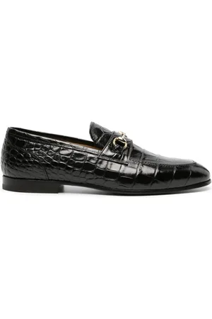 Scarosso Mocasines con efecto de cocodrilo