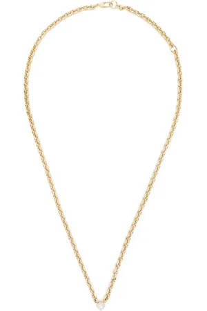 Lizzie Mandler Collar de cadena en oro amarillo de 18kt con diamantes