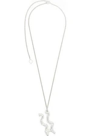 Jil Sander Collar en plata con colgante del zodiaco