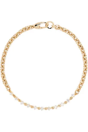 Lizzie Mandler Pulsera de cadena micro Éclat en oro amarillo de 18kt con diamantes