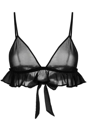 FLEUR DU MAL Sujetador Flutter con diseño triangular en georgette