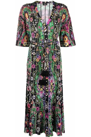 Etro Vestido de punto con motivo floral