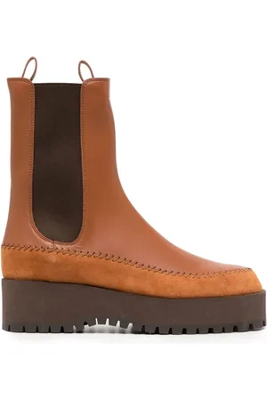 ULLA JOHNSON Botas chelsea Jodie con ribete sobrehilado