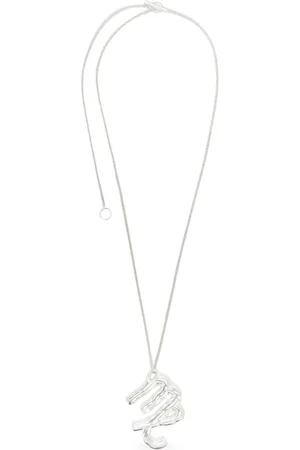Jil Sander Collar en plata con colgante del zodiaco