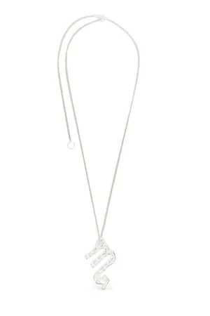 Jil Sander Collar en plata con colgante del zodiaco