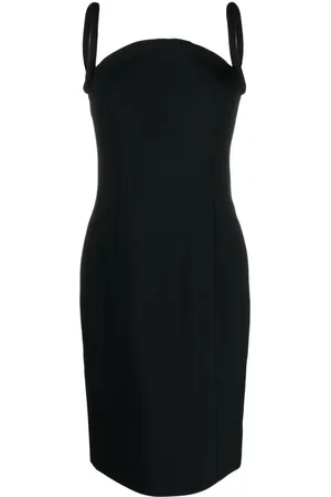 VERSACE Vestido midi sin mangas