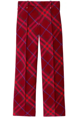 Burberry Pantalones rectos a cuadros