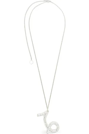 Jil Sander Collar en plata con colgante del zodiaco