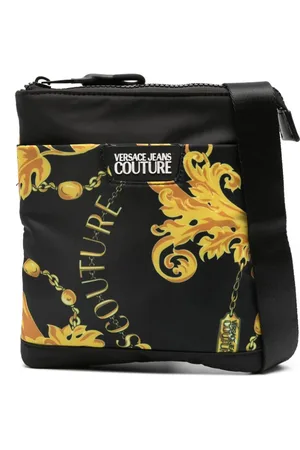 VERSACE Bolso messenger con estampado Chain Couture