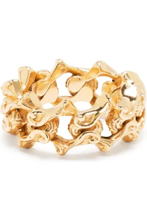 EMANUELE BICOCCHI Arabesque gold-plated chain ring