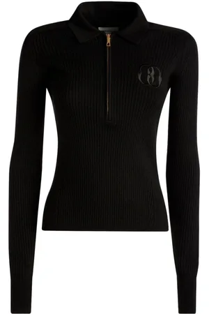 Bally Jersey de canalé con logo bordado