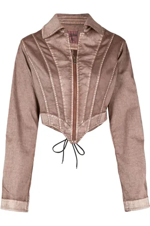 Jean Paul Gaultier Chaqueta vaquera corta estilo corsé