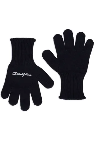 Dolce & Gabbana Guantes con logo bordado