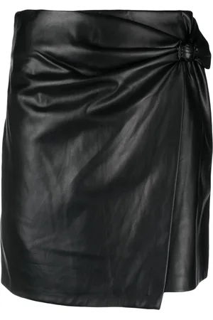 DKNY Minifalda cruzada de talle medio