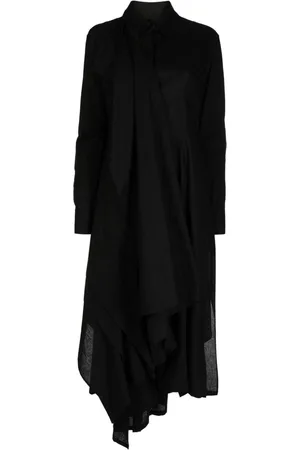 YOHJI YAMAMOTO Vestido Muslin drapeado