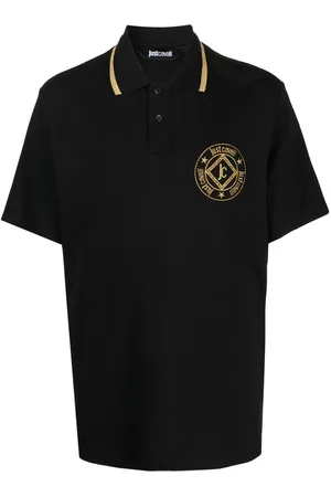 Roberto Cavalli Polo con logo bordado