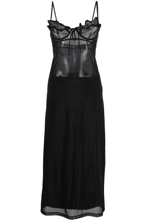 Y / PROJECT Slip dress semitranslúcido