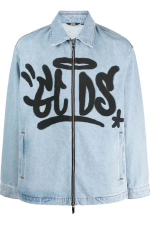GCDS Chaqueta vaquera con estampado de grafiti