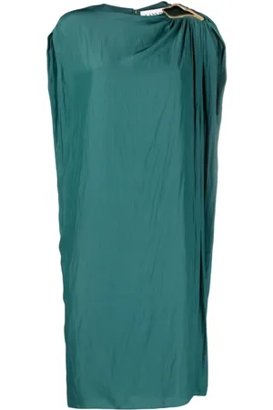 Lanvin Vestido midi con detalle de anillos