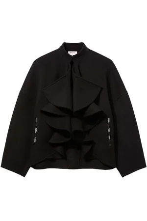 Puccini Chaqueta con solapa con volantes