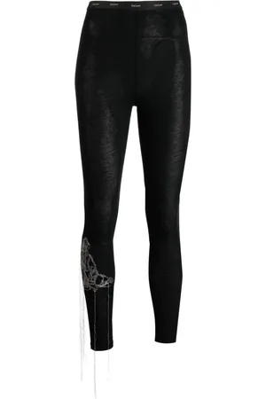 YOHJI YAMAMOTO Leggins con costuras decorativas