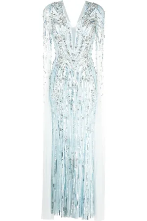 Jenny Packham Vestido largo Planelto con lentejuelas