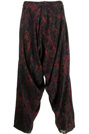 YOHJI YAMAMOTO Pantalones de vestir con estampado floral