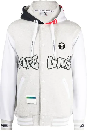 A Bathing Ape Chaqueta bomber con capucha y logo