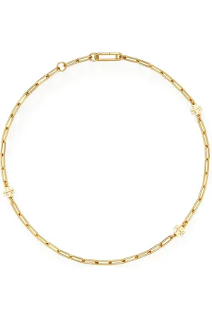 Tory Burch Collar Good Luck con placa del logo