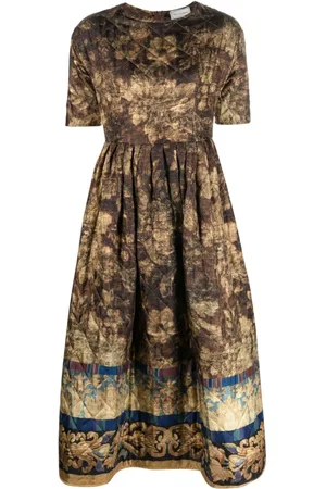 PIERRE-LOUIS MASCIA Vestido midi acampanado
