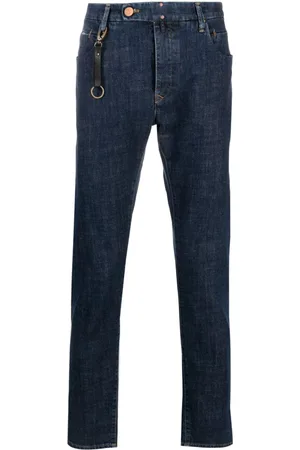 Incotex Logo-patch slim-cut jeans
