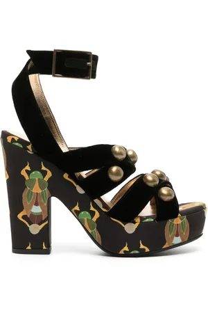 La DoubleJ Sandalias Medal con cuña de 140 mm