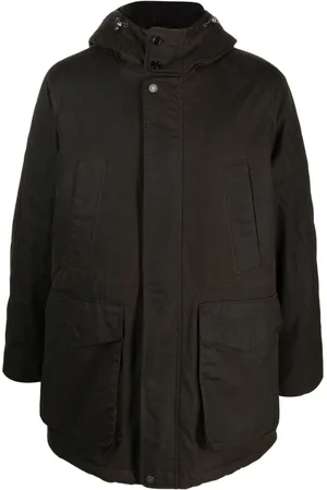 Baracuta Hooded press-stud coat
