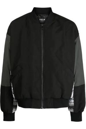 FIVE CM Chaqueta bomber acolchada con paneles de punto