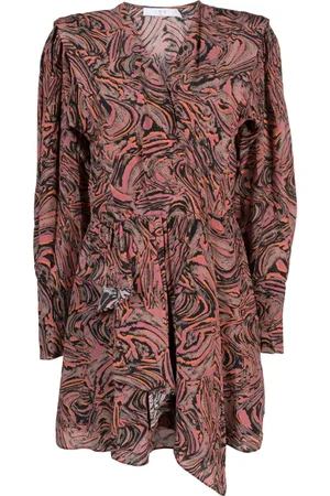 IRO Vestido corto Masca estampado