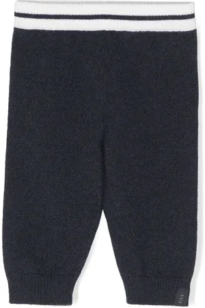 FAY Pantalones de punto fino a rayas