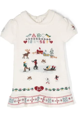 Ralph Lauren Vestido Sampler en intarsia