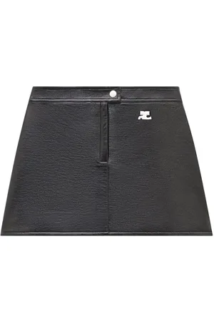 Courrèges Falda corta lisa