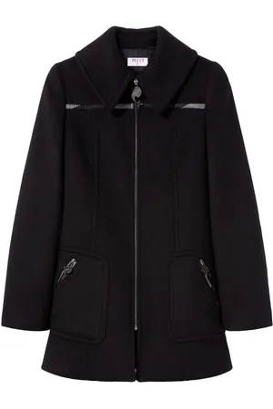 Puccini Abrigo con cuello oversize y cremallera