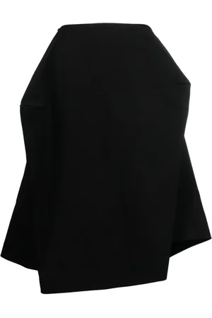 Comme des Garçons Falda asimétrica sin rematar