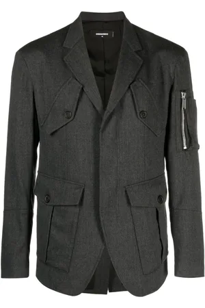 Dsquared2 Multiple-pocket single-breasted blazer