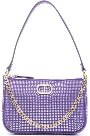 Twin-Set Bolso de hombro Petite con apliques de strass