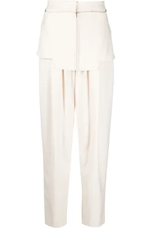 ANDREADAMO Pantalones con detalle a capas
