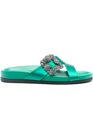 Manolo Blahnik Sandalias Chilanghi con detalles de cristal