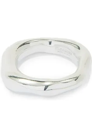 Jil Sander Anillo con logo grabado