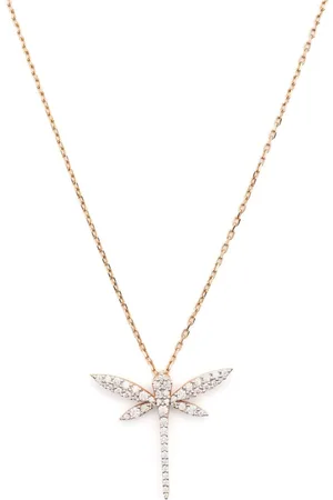 ANAPSARA Anillo Mini Dragonfly en oro amarillo de 18kt con diamantes