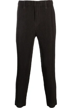 Issey Miyake Pleated skinny trousers