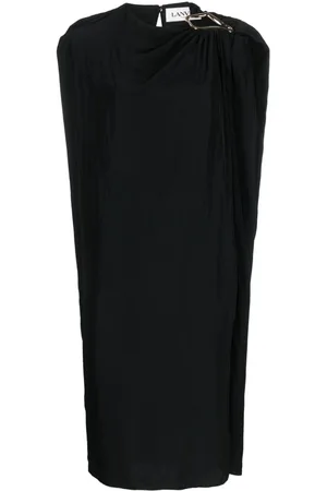 Lanvin Vestido midi con detalle de anillos